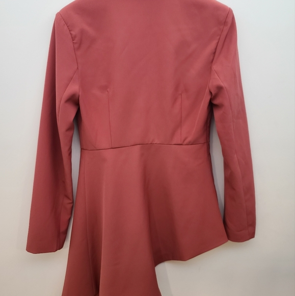 (SOLD) Asymmetrical Blazer in dusty rose colour - Picture 2 of 6